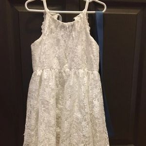 white dress kids size 5